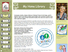 Tablet Screenshot of myhomelibrary.org